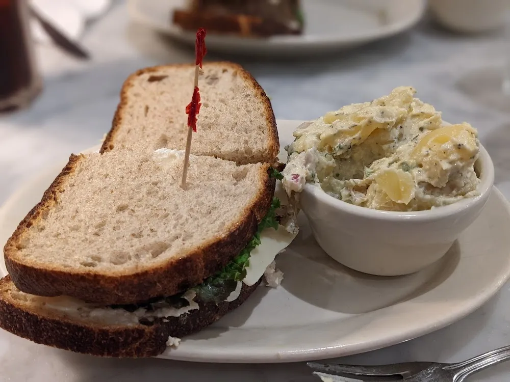 Tuna Salad Sandwich with Potato Salad